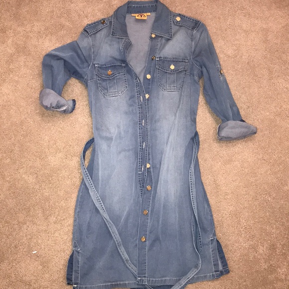 tory burch denim dress